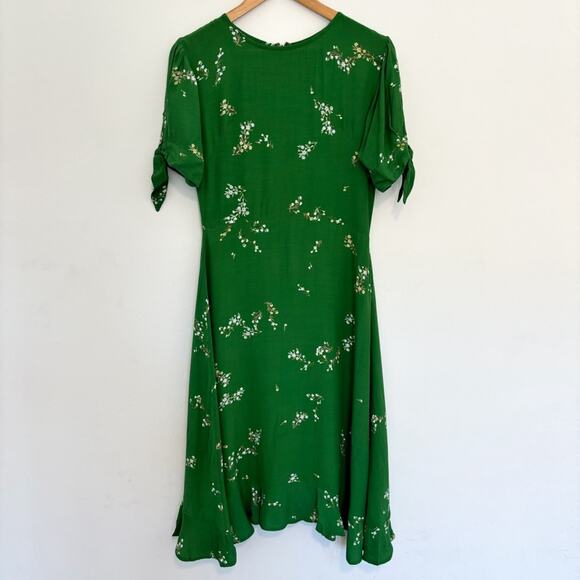 Faithfull The Brand Emilia Green Floral Midi Dress - Picture 5 of 9